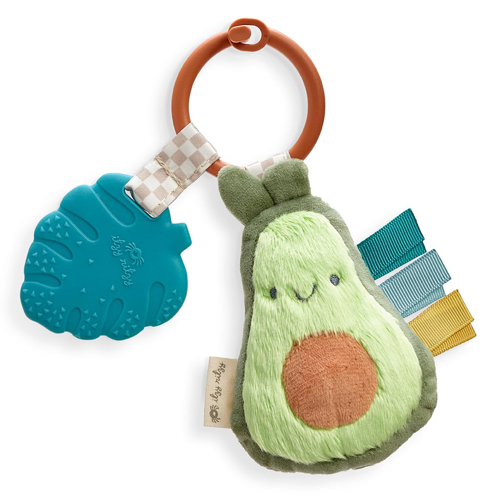 Baby Teether with Crinkle Sound & Ribbons, Great Gift For Newborn