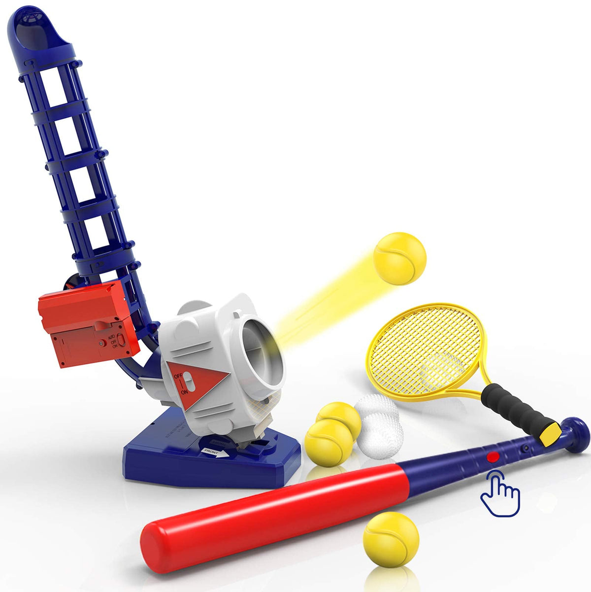 6 Balls Compatible With My First Baseball & Tennis Pitching Machine