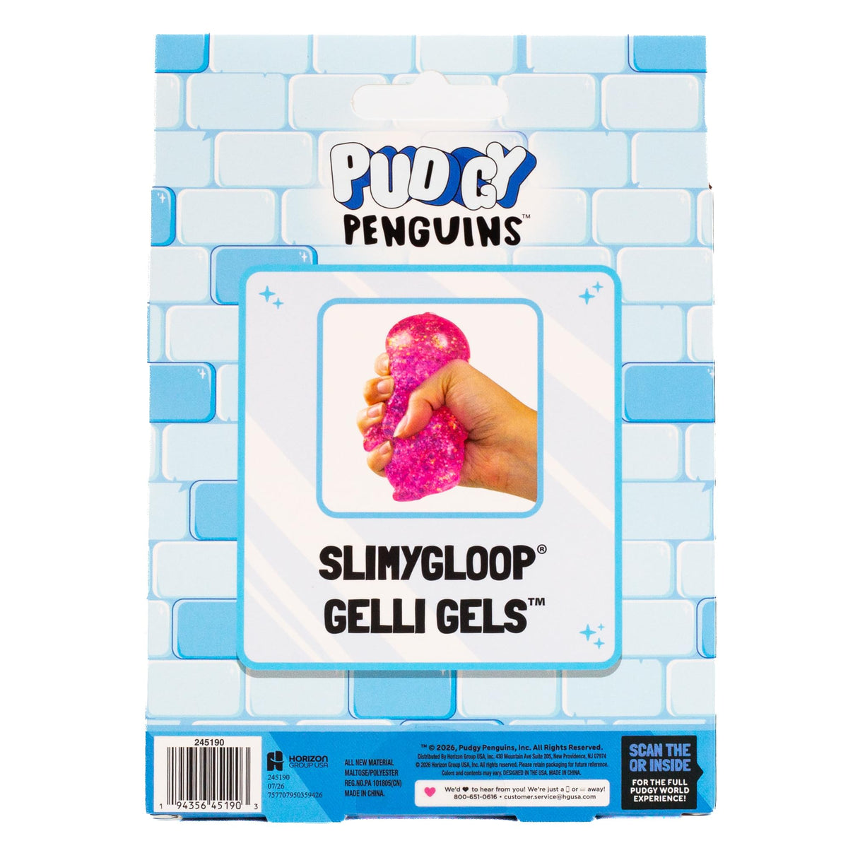 Horizon Group USA Slimygloop Gelli Gels, Blue Squishmallows