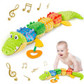 The Cuddle Croc, Musical Stuffed Infant Activity Toy with Teether, Rattle & Crinkles