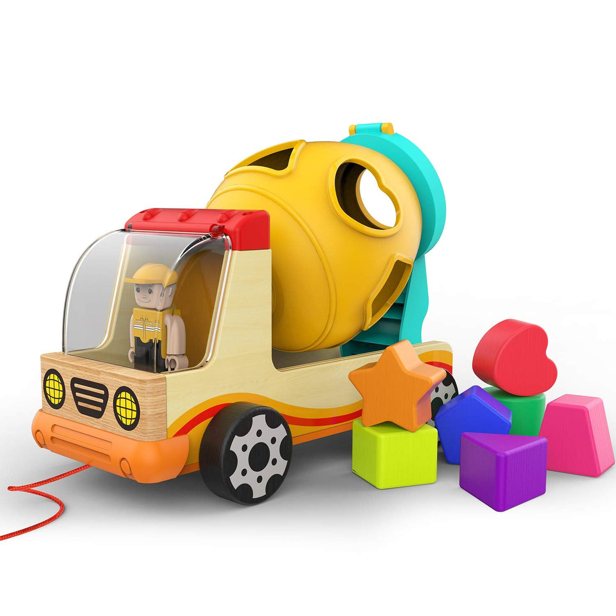 Fun Learning Wooden Shape Sorter for 1-2 Year-Olds