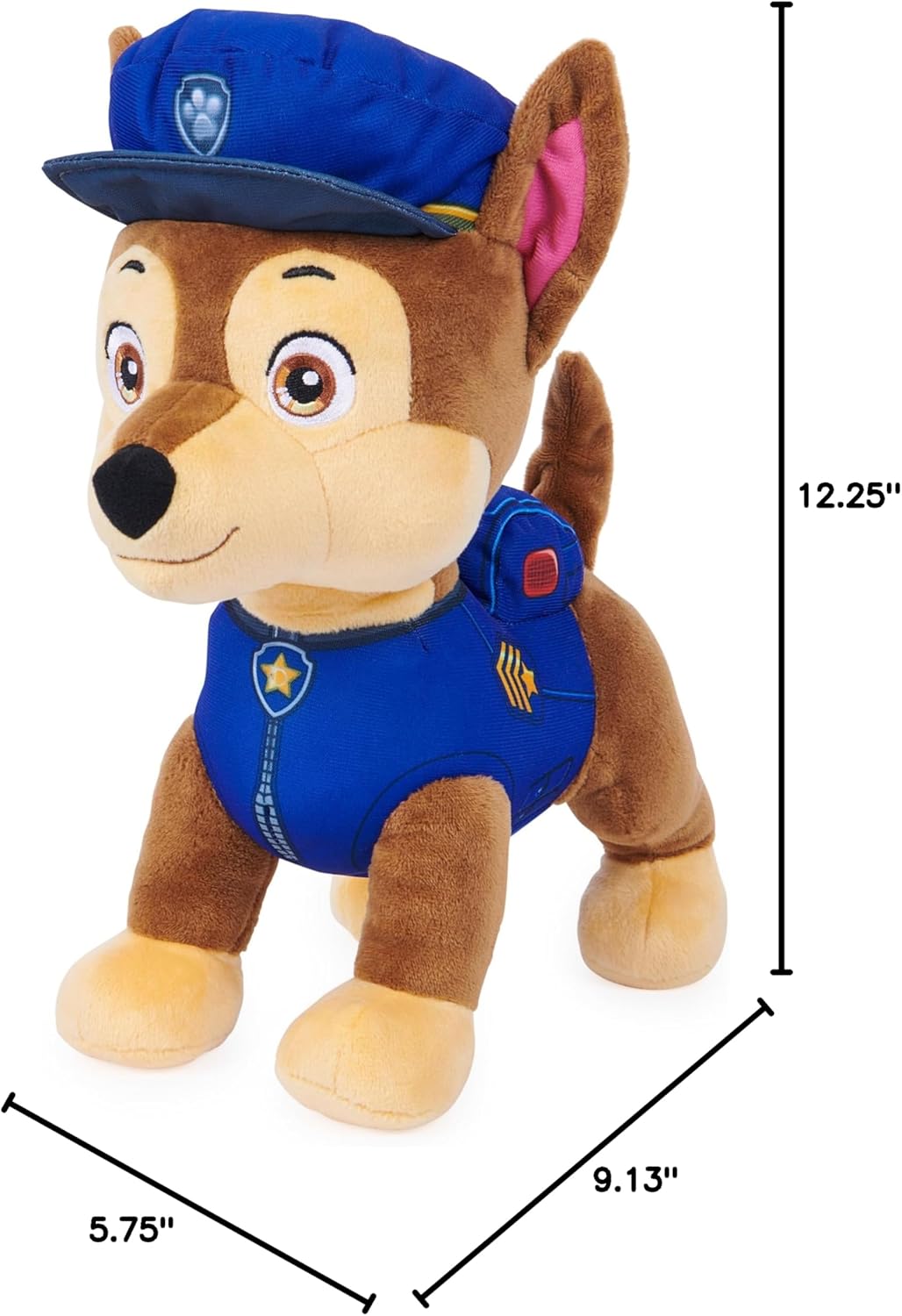 Bilingual Paw Patrol Talking Chase Interactive Plush Including Music, Sounds, and Fun for Kids