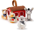 Farmer Friends Rattle Soft Plush Animals Set