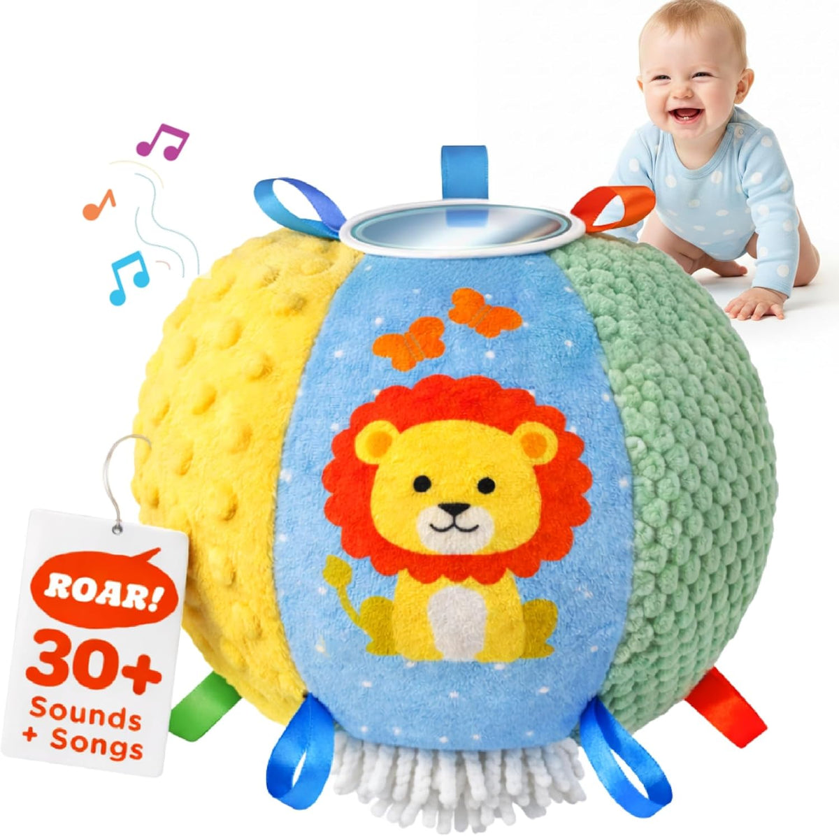 Interactive Sensory Loopy Loops Baby Ball: Kick, Play & Explore for Sensory Fun!