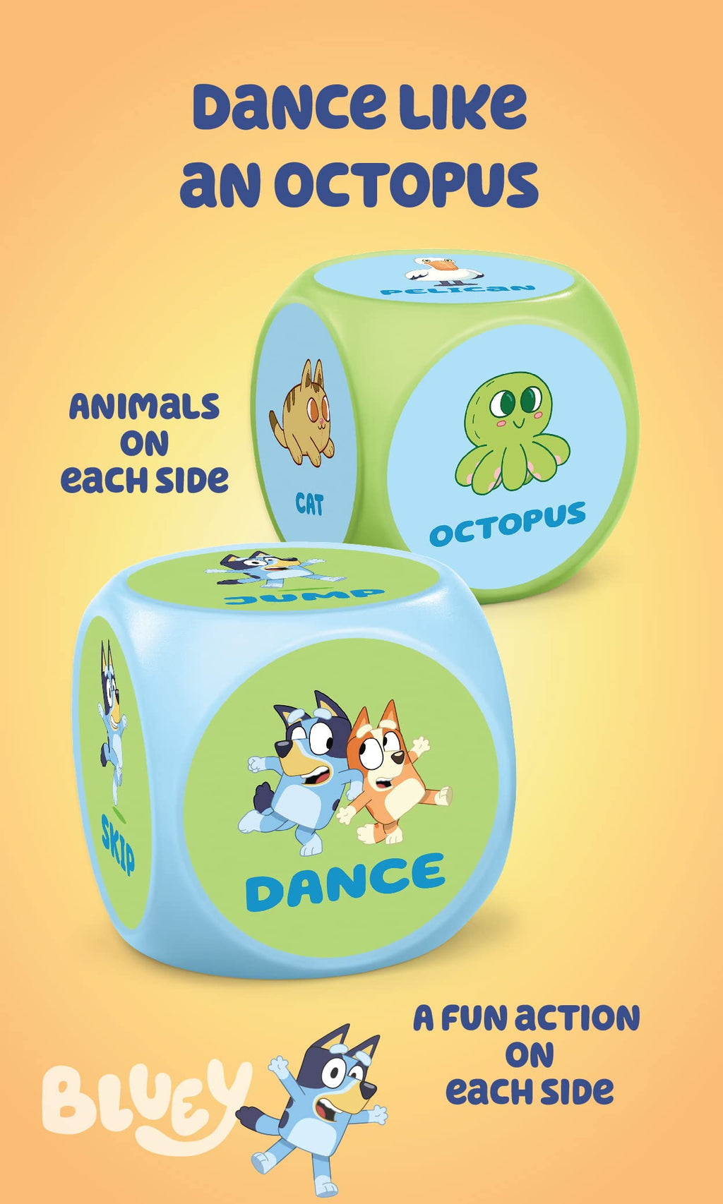 Bluey Wackadoo Imaginative Family Fun Dice Game