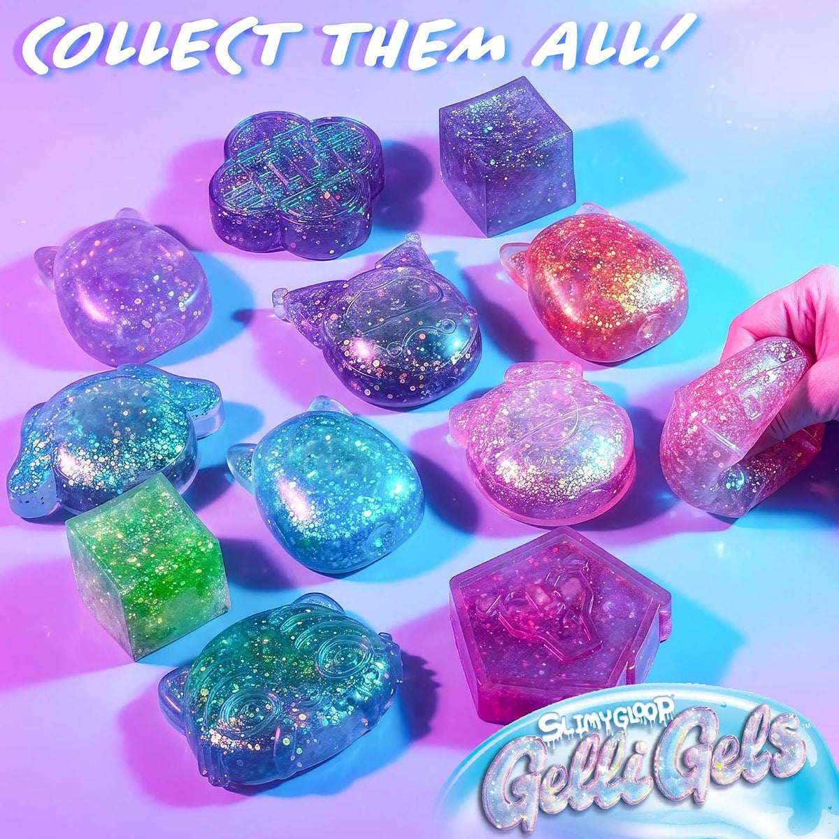 Horizon Group USA Slimygloop Gelli Gels, Blue Squishmallows