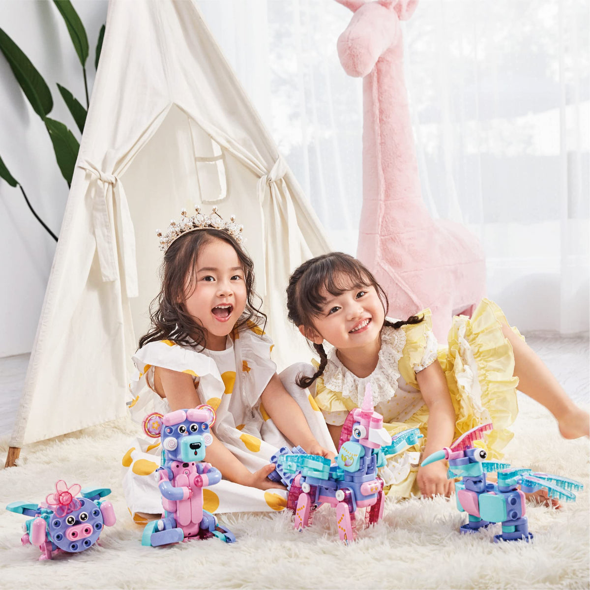 Magical Unicorn Robots: Build, Play, Learn! Perfect for Kids 3+ and STEM Education, Especially for Girls!