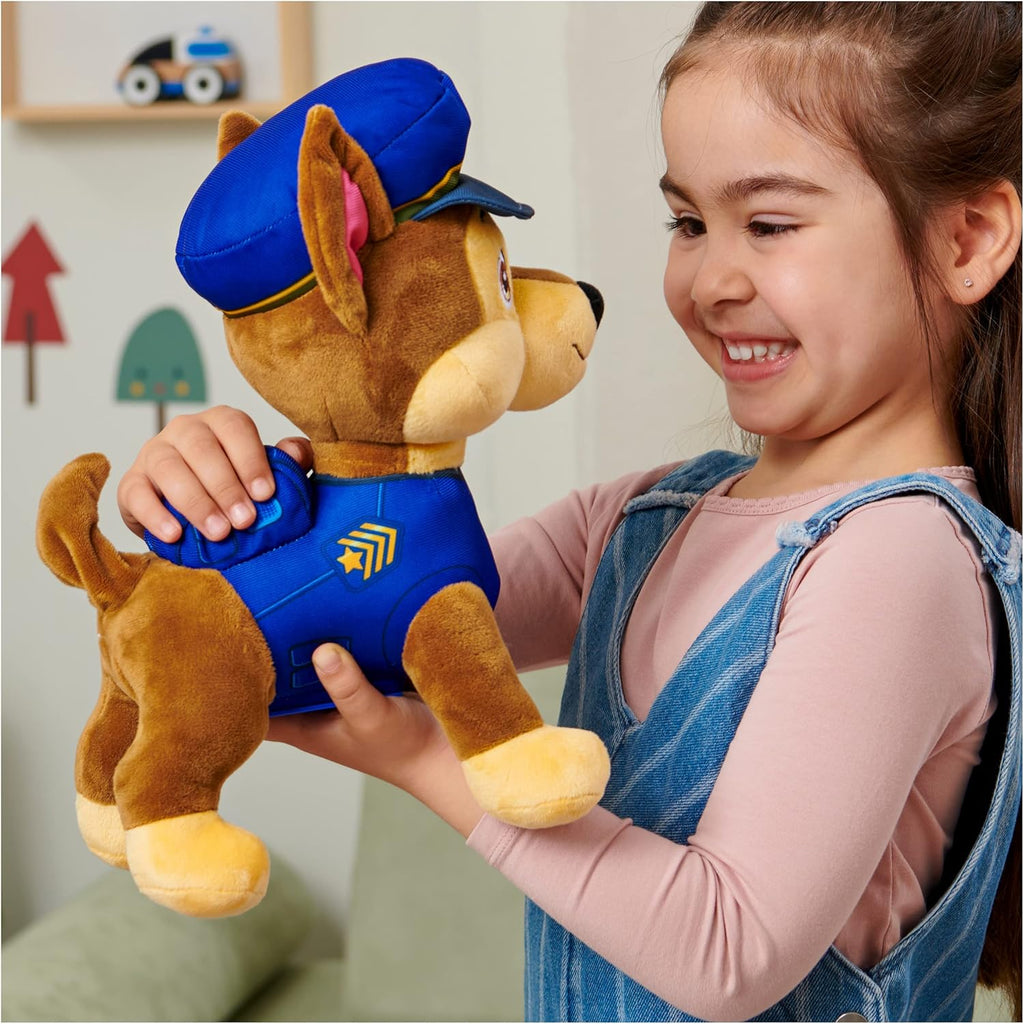 Bilingual Paw Patrol Talking Chase Interactive Plush Including Music, Sounds, and Fun for Kids
