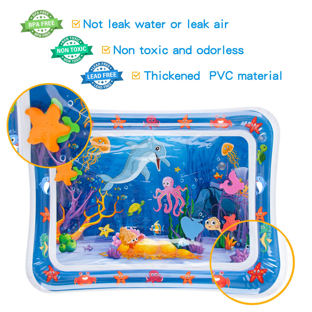 MyPool Inflatable Tummy Time Water Mat for Babies