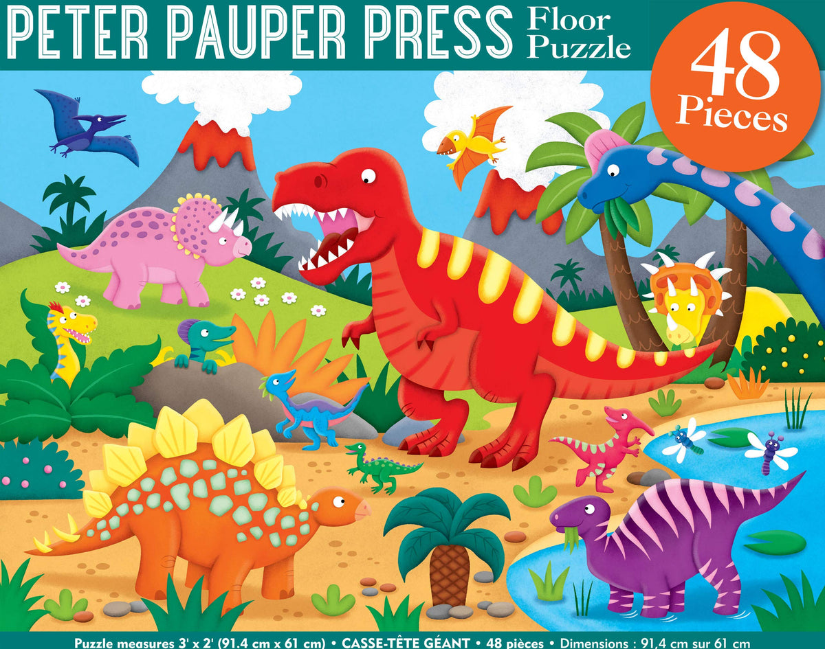 Let the Dinos Loose Floor Puzzle - 48 Pieces