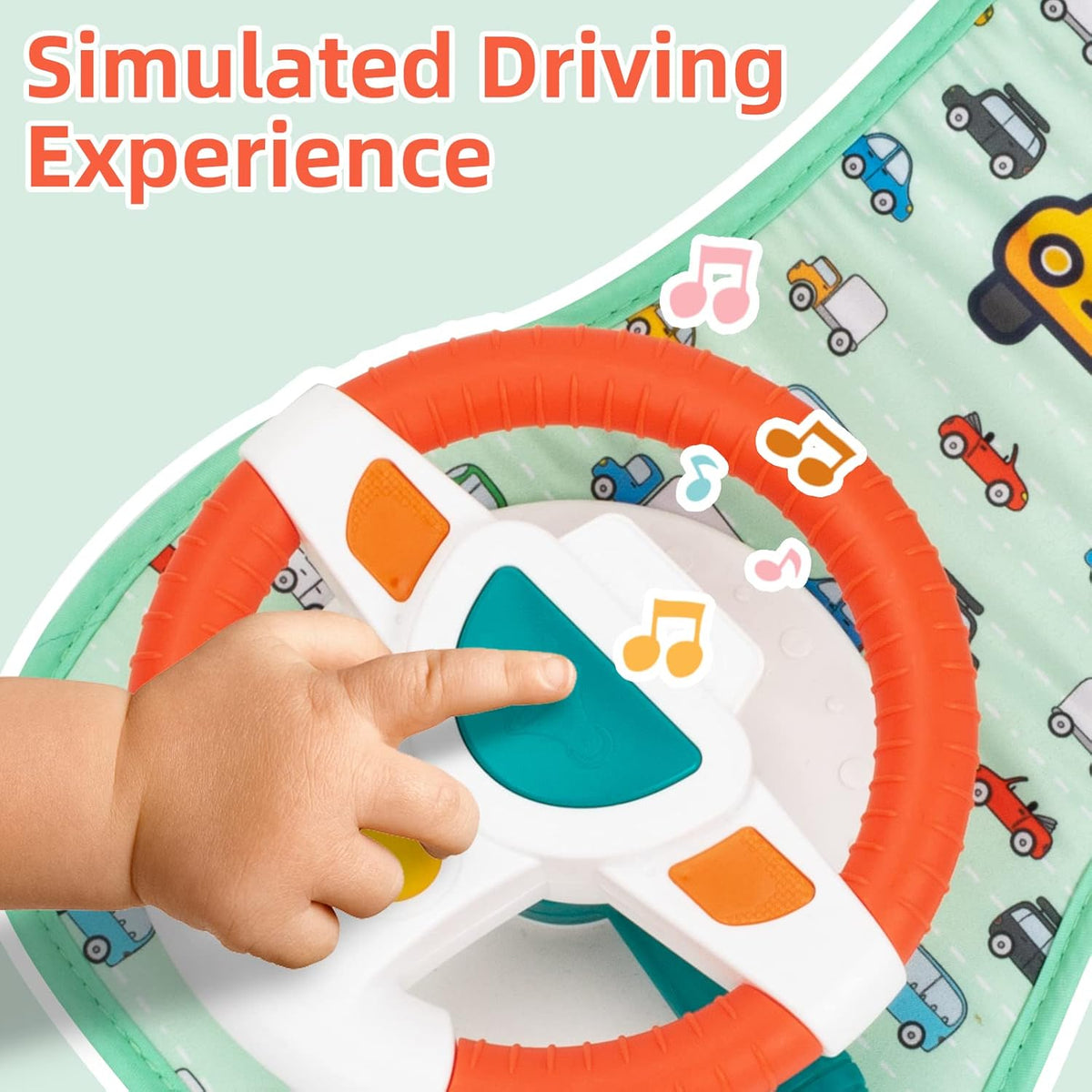 Little Driver Baby Car Seat Toy with Music & Mirror 6–12 Months