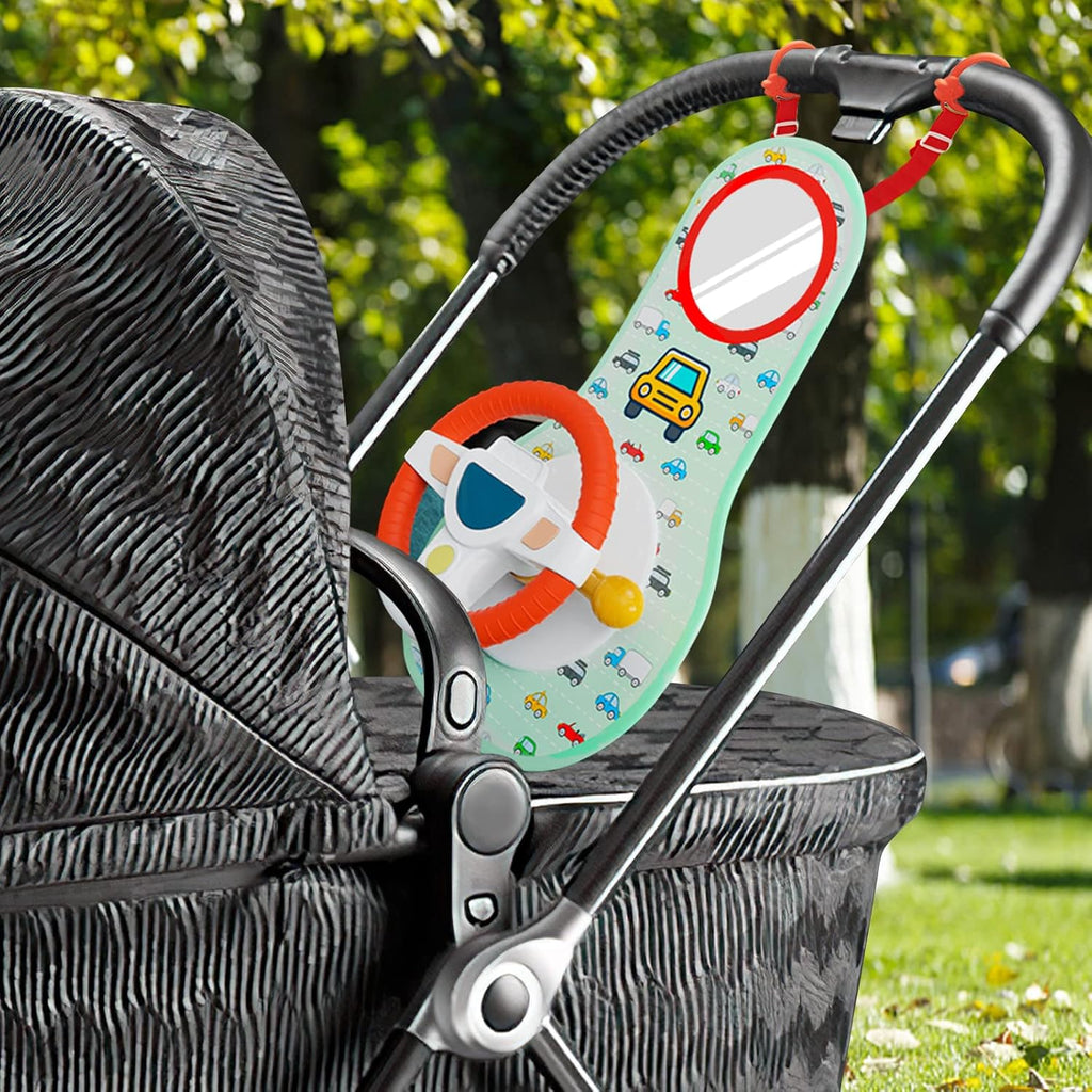 Little Driver Baby Car Seat Toy with Music & Mirror 6–12 Months