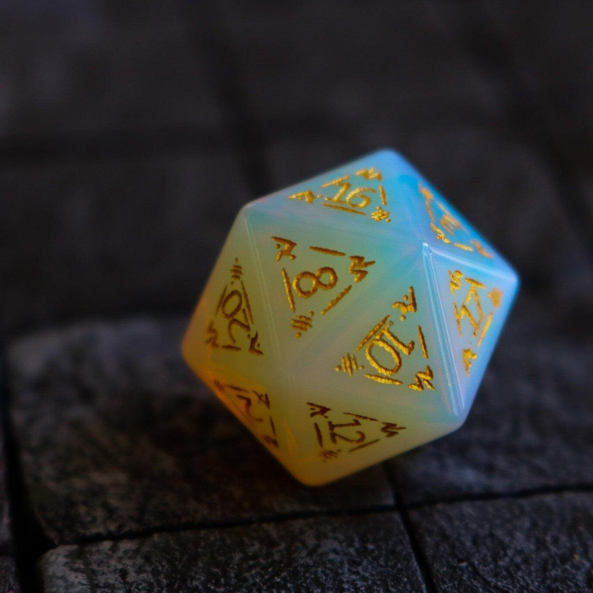 Dragon Shield Opalite Gemstone DND Dice Set